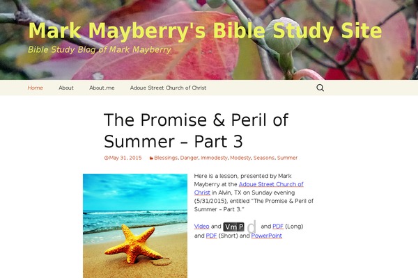 Twenty Thirteen theme site design template sample