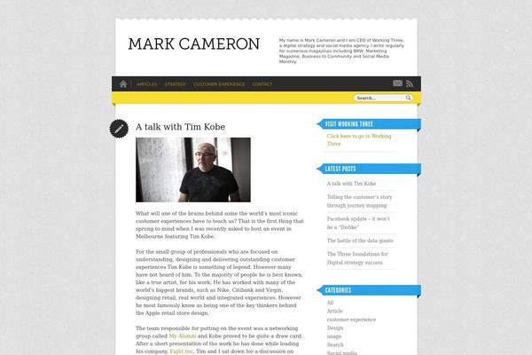 markrcameron.com site used Crisp