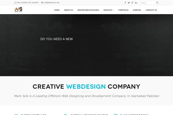 Savia theme site design template sample