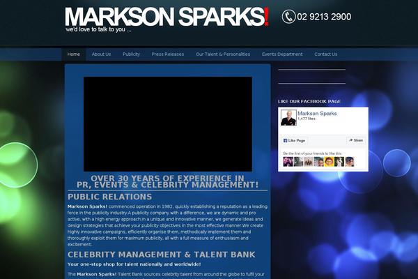 marksonsparks.com site used Markson_sparks_blue