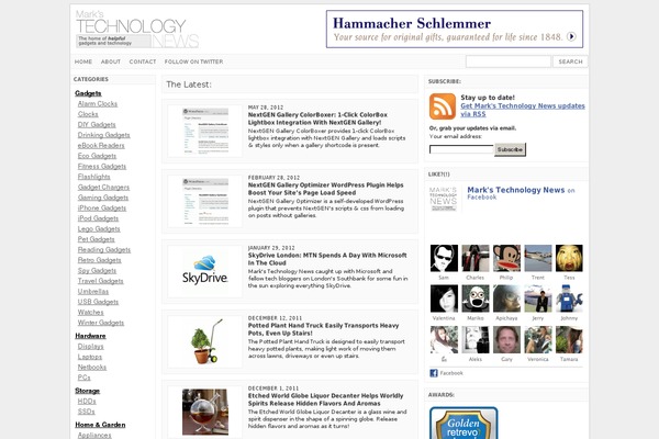 WordPress website example screenshot