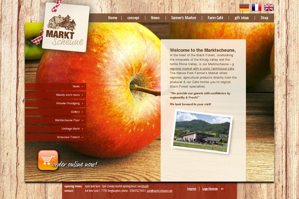 markt-scheune.com site used Marktscheune