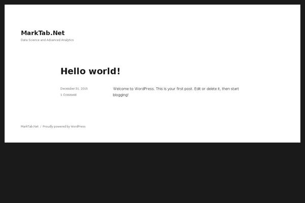 Twenty Sixteen theme site design template sample