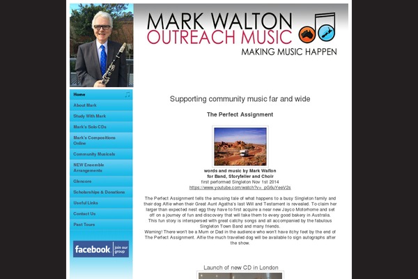 markwalton.com.au site used Outreachmusic