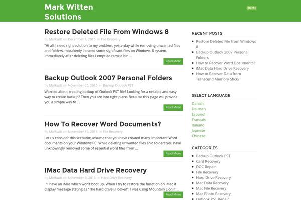 markwitten.com site used Wimple