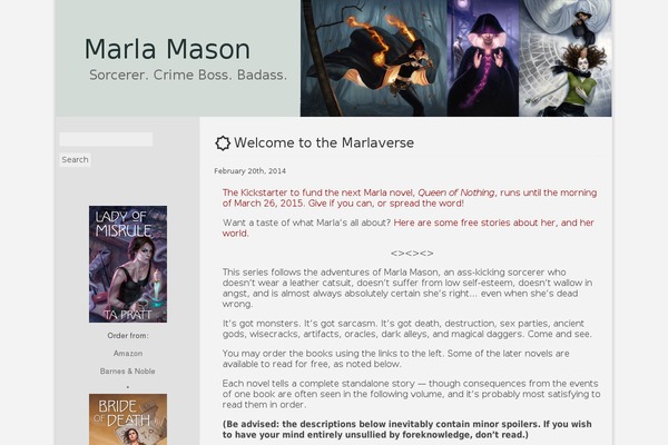 marlamason.net site used Silver Dreams