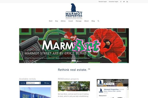 WordPress website example screenshot