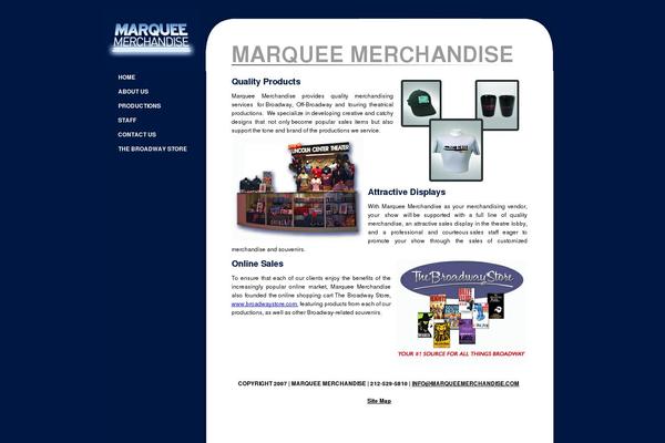 marqueemerchandise.com site used Marquee-merch