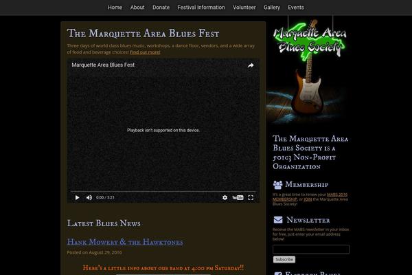 marquetteareabluessociety.org site used Mabstheme