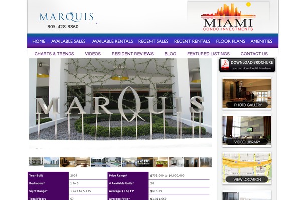 marquisluxurymiamicondos.com site used Marquis