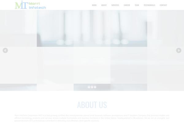 North theme site design template sample