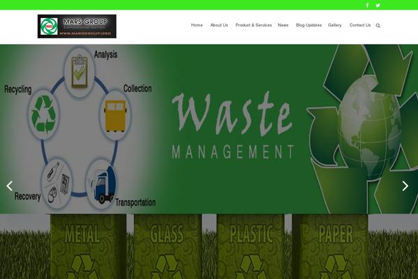 Ecowaste theme site design template sample