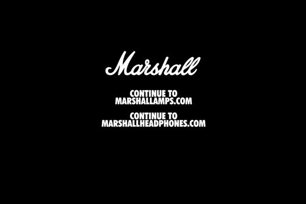 marshall.com site used Marshallamps