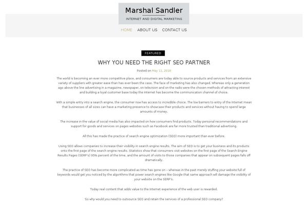 marshalsandler.com site used Aberration Lite
