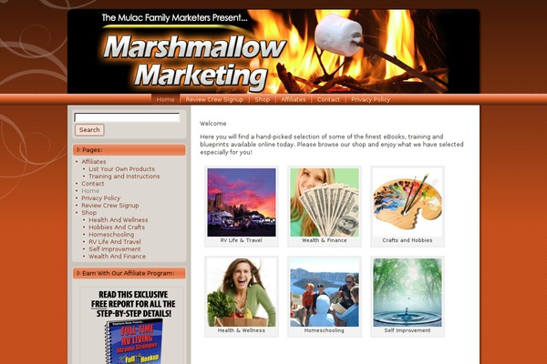 marshmallowmarketing.com site used Theme4