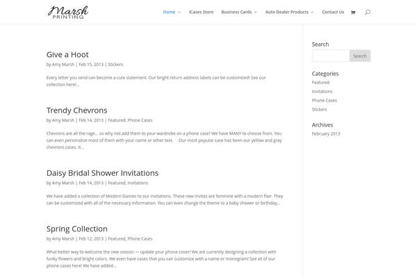 WordPress website example screenshot