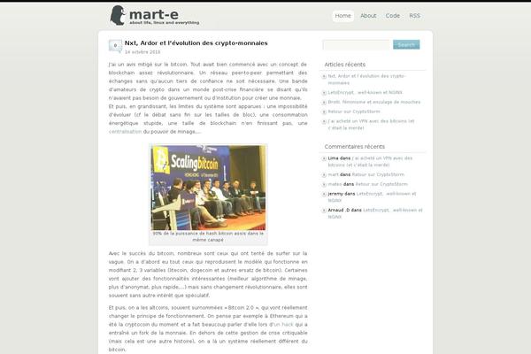 mart-e.be site used Simpleblog