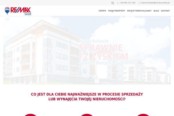 marta-kulawik.pl site used Remax