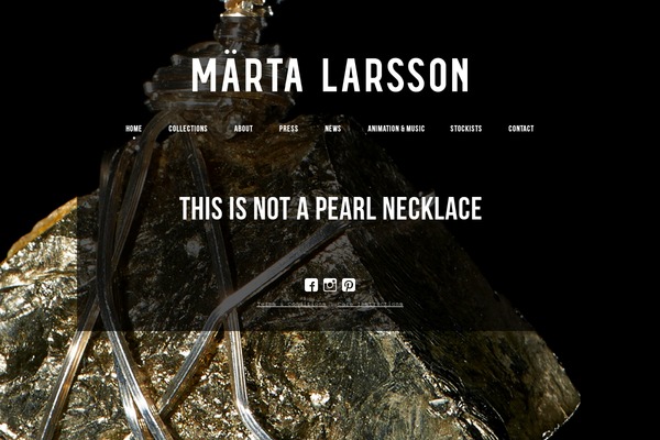 martalarsson.com site used Marta