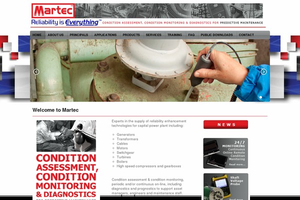 martec.co.za site used Clean Style One