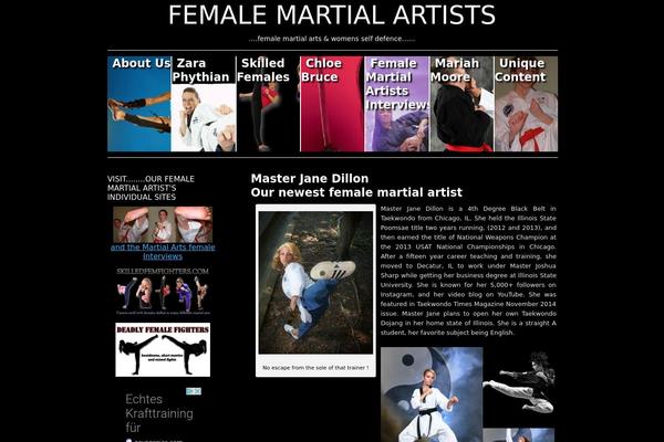 martialartsfemale.com site used Sliding Door
