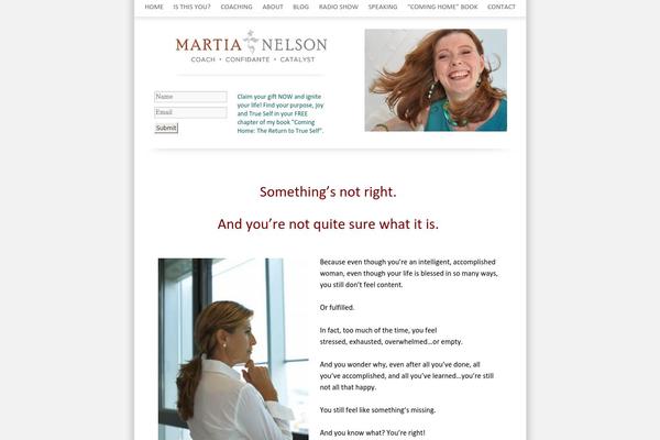 martianelson.com site used Martia-theme