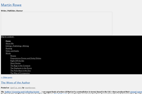 WordPress website example screenshot