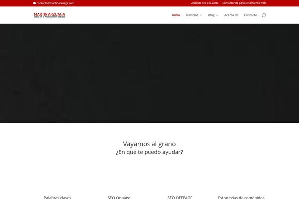 WordPress website example screenshot