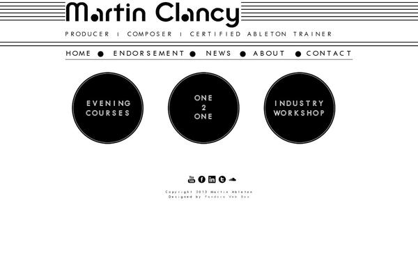 martinclancy.eu site used Martin-clancy