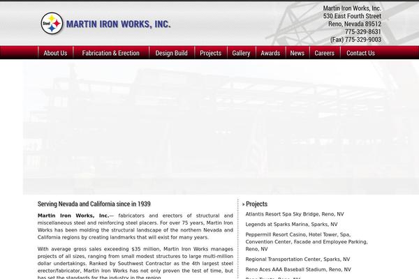 martinironworks.net site used Martintheme