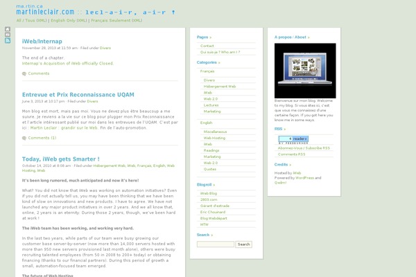 WordPress website example screenshot