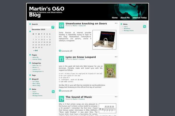 Mandigo theme site design template sample