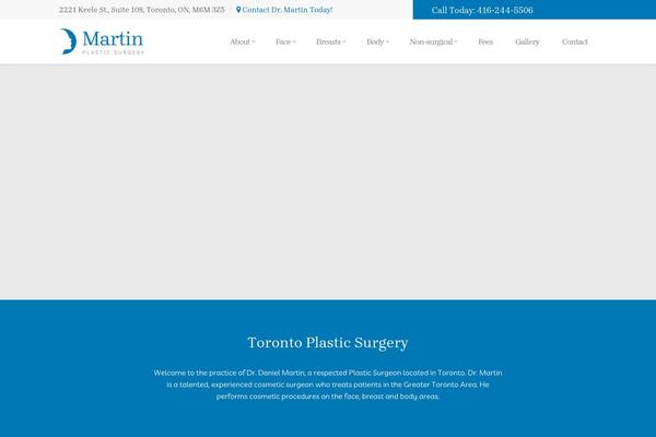 martinplasticsurgerytoronto.com site used Dr-martin