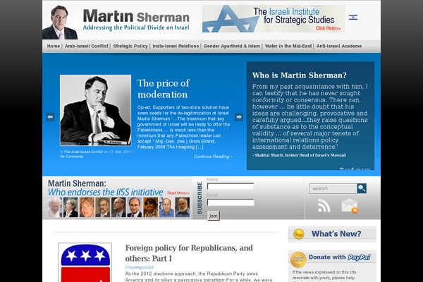 martinsherman.org site used Martin