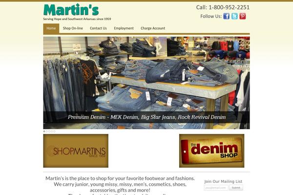 martinstore.com site used Martins
