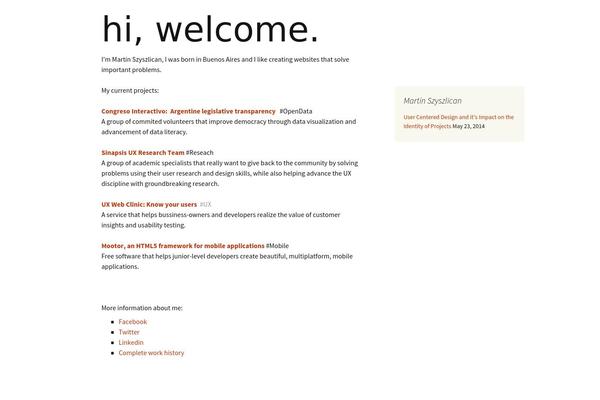 WordPress website example screenshot