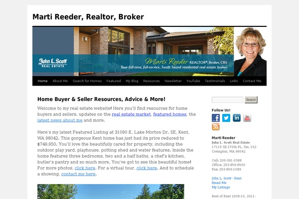 Twenty Ten theme site design template sample