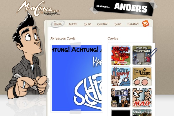 marvcomics.com site used Marvcomics_comicpress