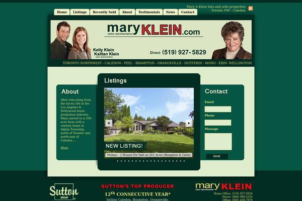 maryklein.com site used Marykleintheme