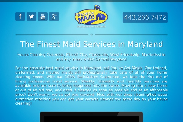 marylandclean.com site used Youve-got-maids-wp
