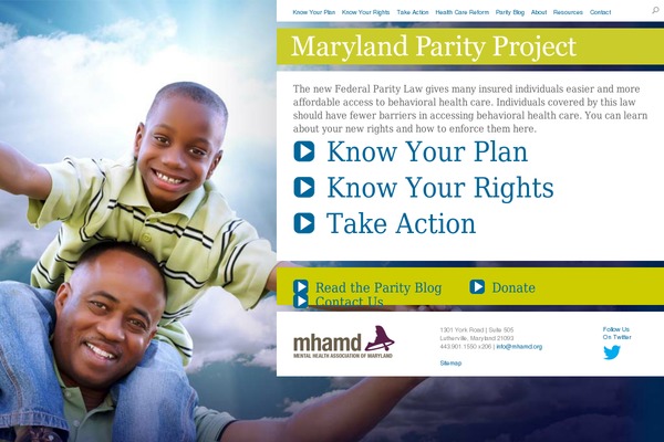 marylandparity.org site used Maryland