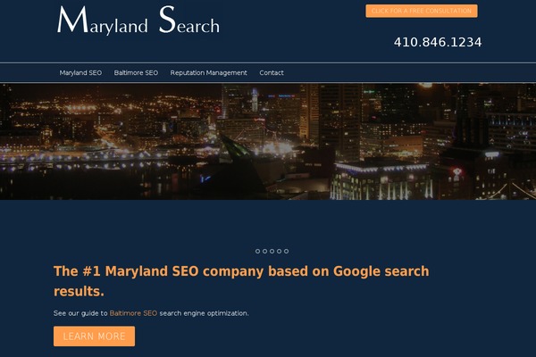WordPress website example screenshot