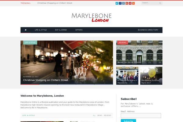 WordPress website example screenshot