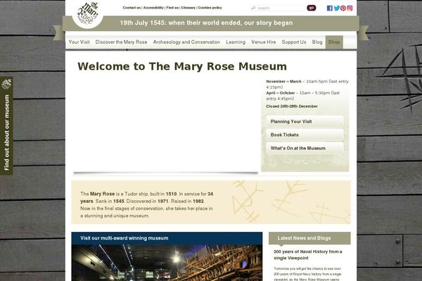 maryrose.org site used The-mary-rose