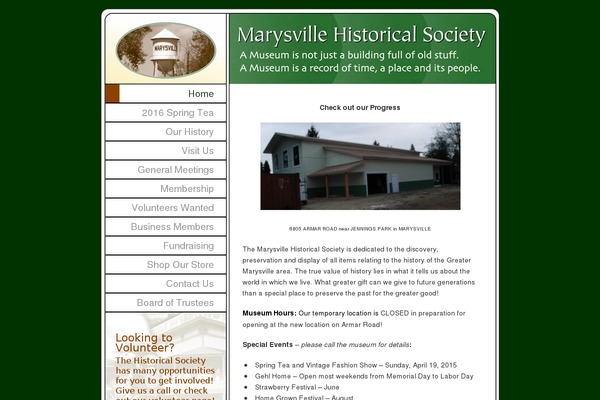 marysvillehistory.org site used Mhs