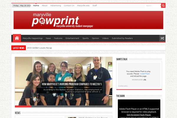 Sahifa theme site design template sample