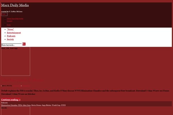 WordPress website example screenshot