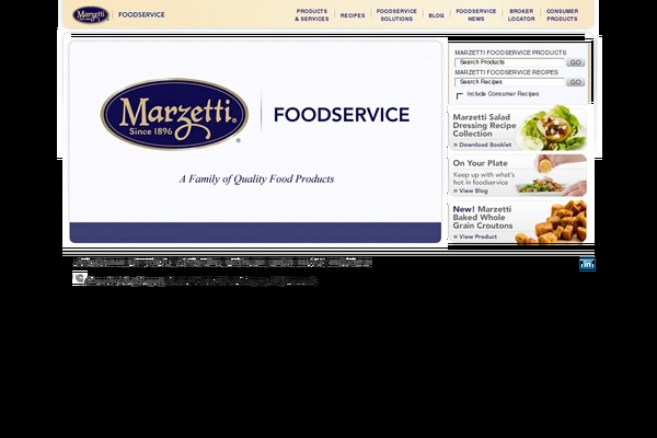 marzettifoodservice.com site used Marzettifoodservice