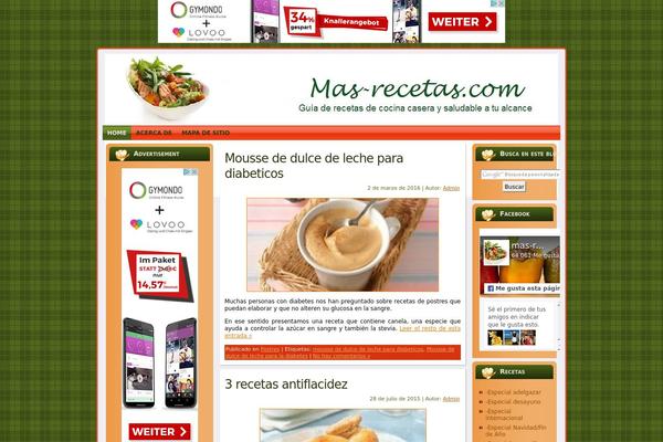 mas-recetas.com site used Cooking