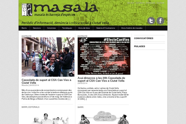 masala.cat site used Masala